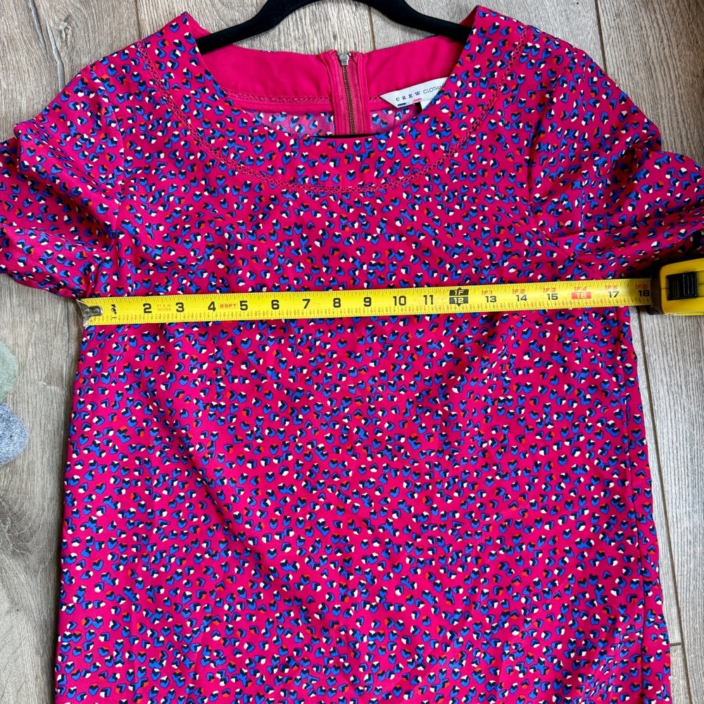Vibrant Pink and Blue Patterned Women's Blouse - Picture 9 of 9